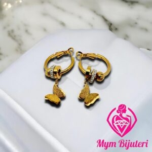 Çelik Küpe Kelebek Model