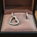 Xuping Kalp Tasarım Taşlı Küpe