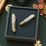 Taşlı Çelik Tasarım Küpe