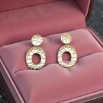 Çelik Taşlı Tasarım Küpe - Görsel 2