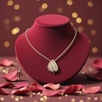 Yaprak Model Taşlı Kolye - Görsel 2